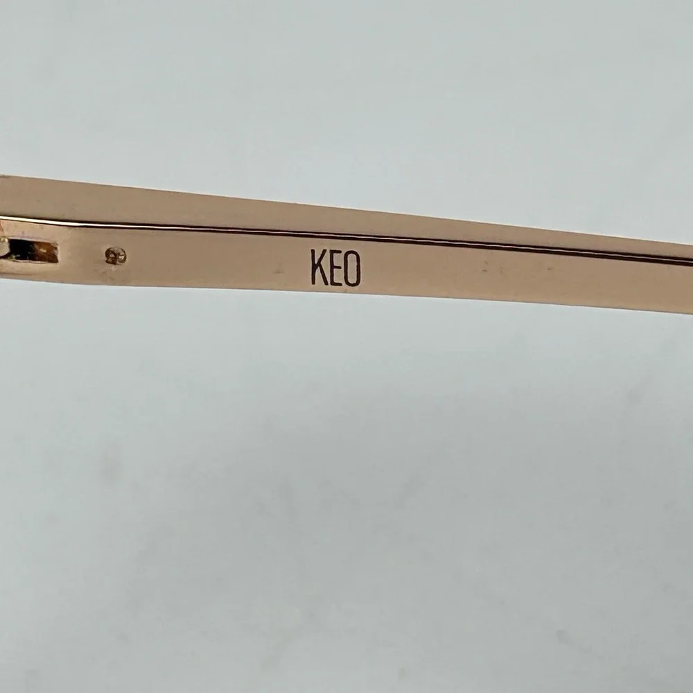 Keo Ksenia‎ Gold Eyeglasses Frames 53-17-140 mm NWT